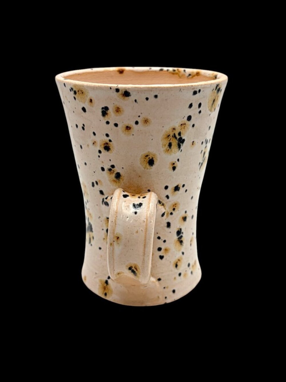 Signed Studio Pottery Speckled Stoneware Mug Handmade Artisan Coffee Cup 5" - Picture 5 of 11